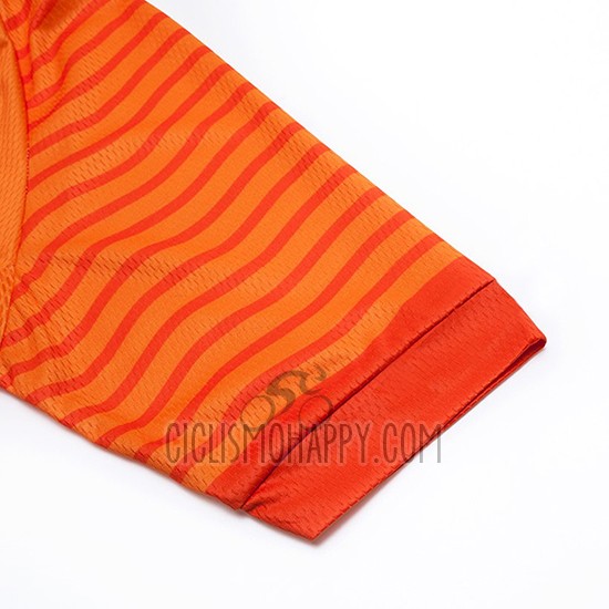 Euskadi Cycling Jersey Bib Short 2019 Men Short Sleeve Orange